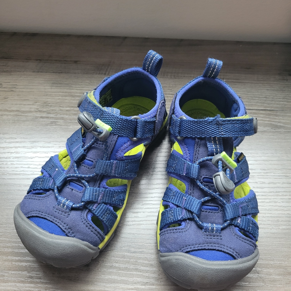 Keen Kids Blue and Lime Water Shoes